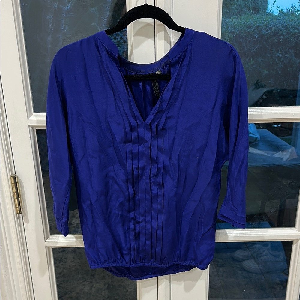 Bellatrix Royal Blue Pleated Blouse
